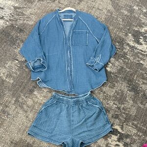 Aerie blue “Beach” Set